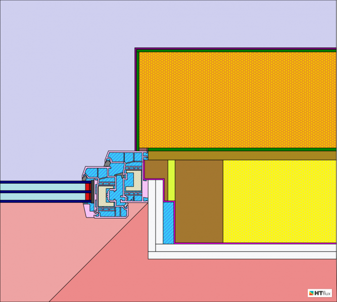 Fensteranschluss-Holzrahmen-mit-Dampfbremse-Material