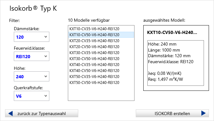 Isokorb-Tool-Modell-auswählen