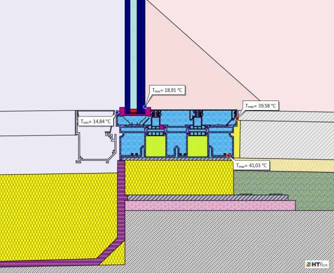 Window-frame-heating-indoor-pool