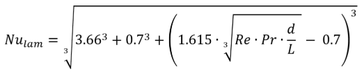 Nusselt formula-laminar-pipe-flow